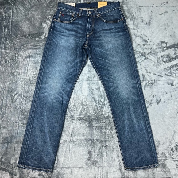 NWT Polo Ralph Lauren 31X30 Hampton Straight Blue Jeans Medium Wash Cotton Blend - Picture 3 of 15